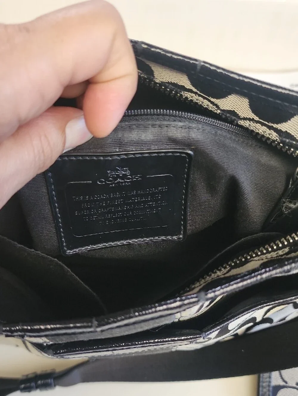 Coach signature canvas